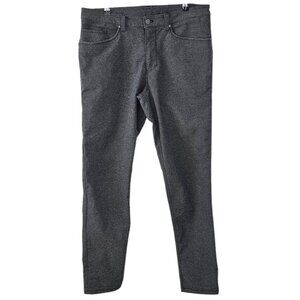 Lululemon Mens ABC Pant, Slim, Tech Canvas, Grey, Heathered, Performance, 32